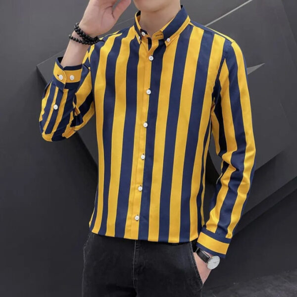 Striped Full Shirt. Parar hat